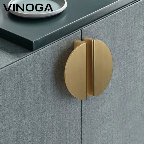 Half Moon Shape Modern Brass Cabinet Handles V203