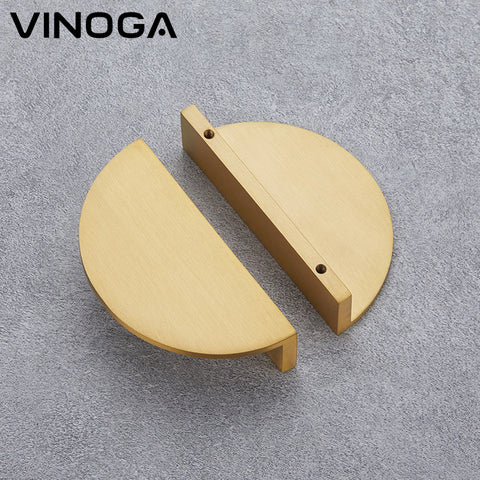 Half Moon Shape Modern Brass Cabinet Handles V203