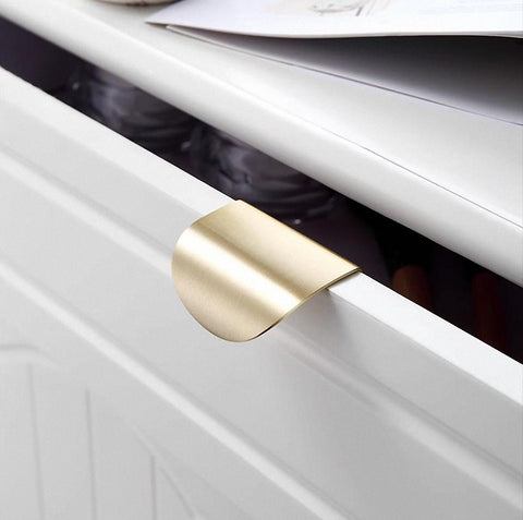 Leaf Shape Brass Cabinet Handles V201 V202