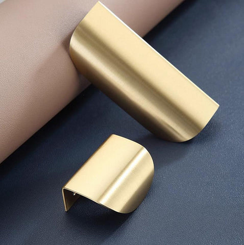 Leaf Shape Brass Cabinet Handles V201 V202