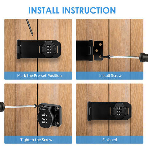 Hasp Lock - 4 Inch Digital