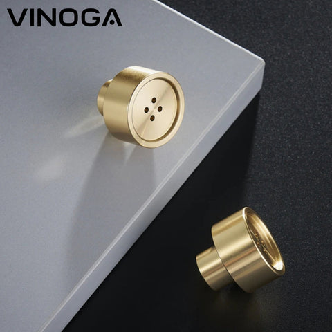 Solid Brass Cabinet Knob V004